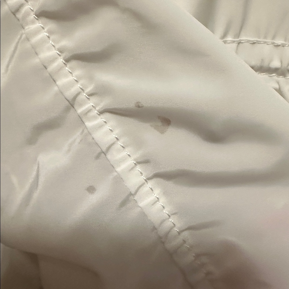 VINCE CAMUTO Cream/Off-White Hooded Utility Jacket Sz M Quality Feminine Classic - Picture 15 of 15